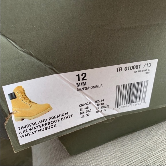 TIMBERLAND
6-Inch Premium Waterproof boots Men size 12m - Picture 7 of 10